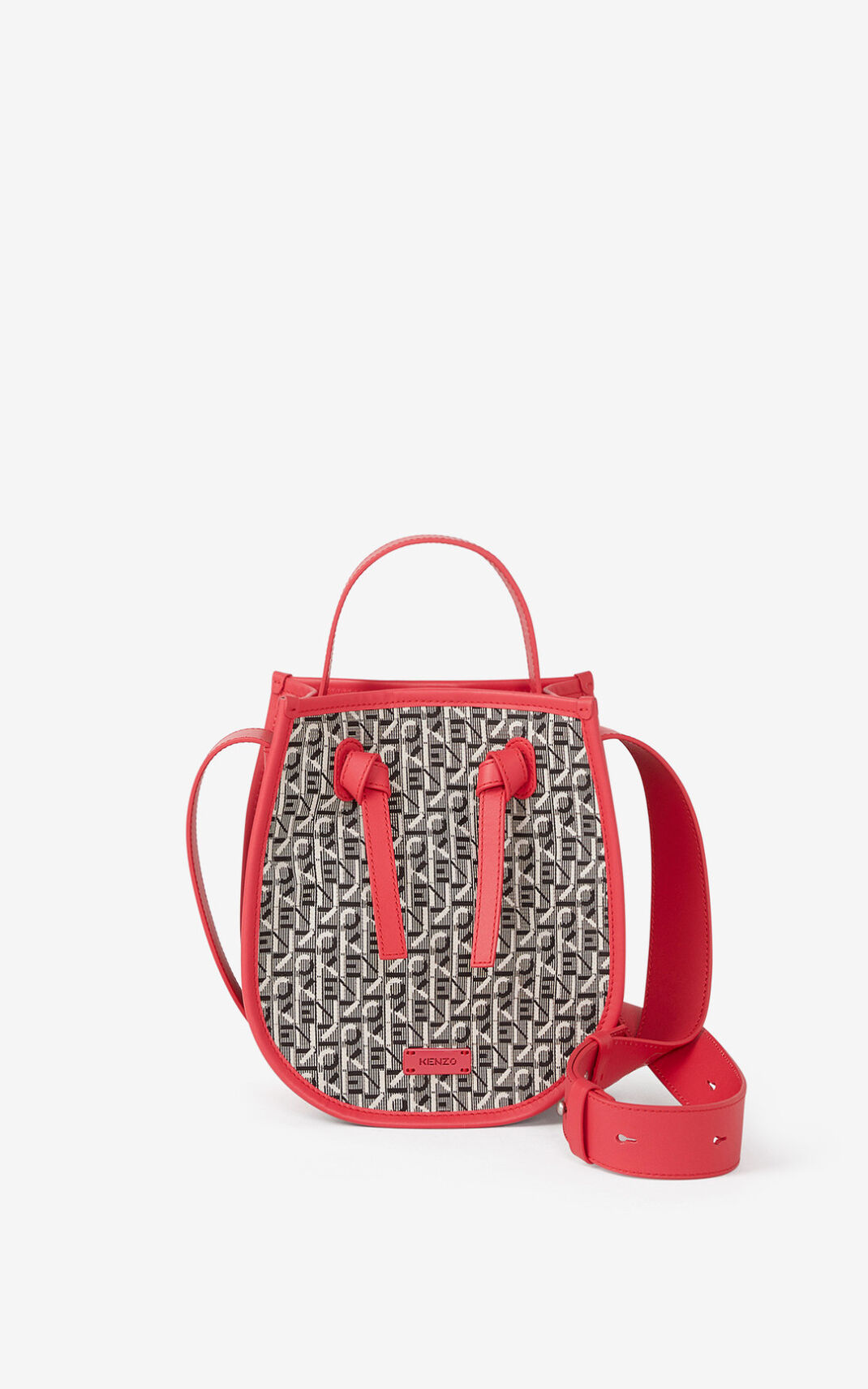 Sac Bandoulière Kenzo Femme Courier jacquard Corail IXQZP-2467